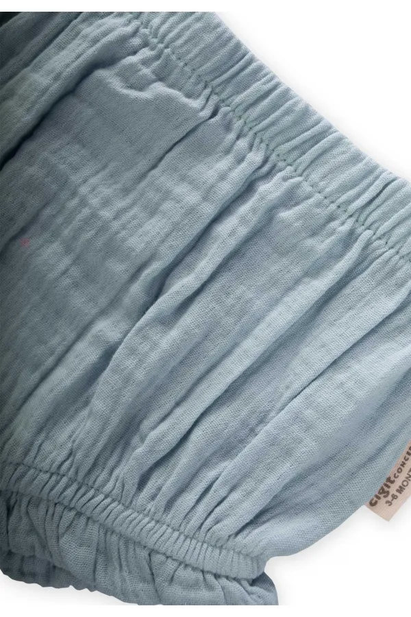 Short à volants 0-2 ans Vert menthe