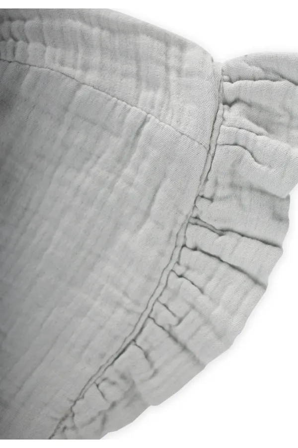 Bonnet bébé musulman à volants et à nouer, 0-2 ans, vert turquoise