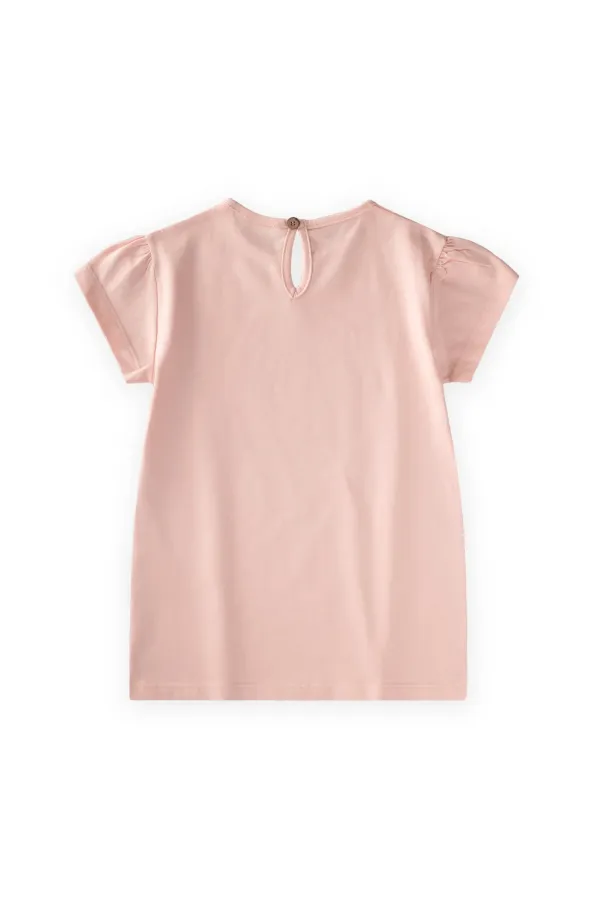 Labeled Tunic, Ages 4-12, Powder Pink