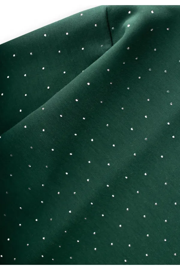 Komple Taşlı Modal Takım 8-13 Yaş Yeşil