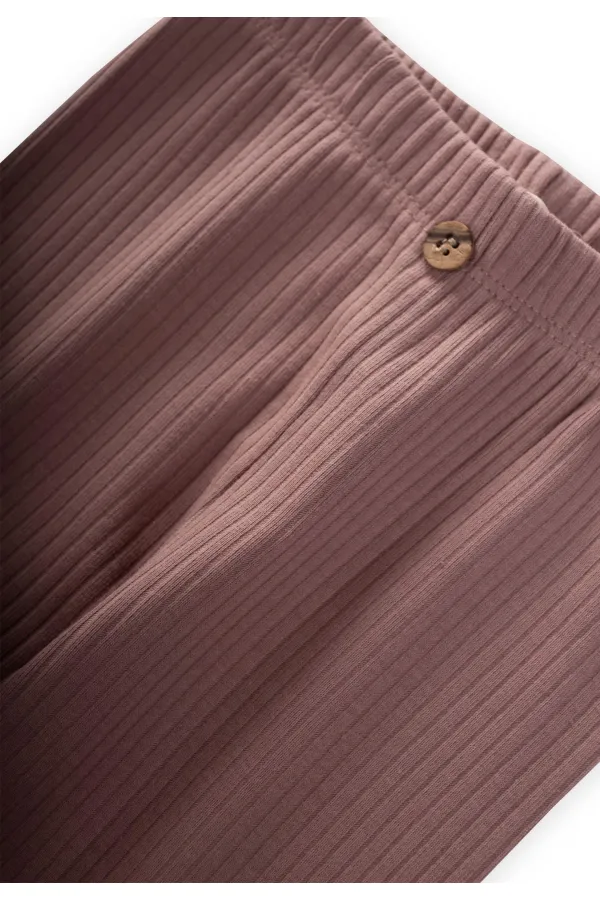 Collants côtelés 0-5 ans Cuivre