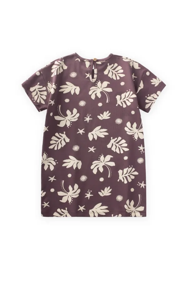 Tunic T-Shirt 4-12 Years Old Plum