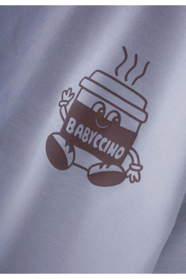 Ensemble chino imprimé Babyc 2-7 ans Gris