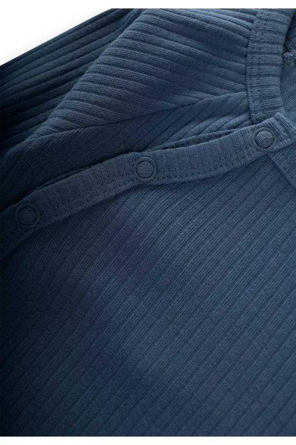 Ensemble de chaussures à pieds en velours côtelé 0-9 mois bleu marine