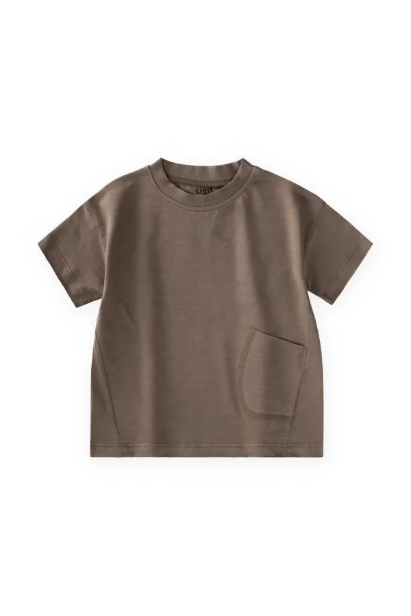 T-Shirt 1-8 Yaş Vizon