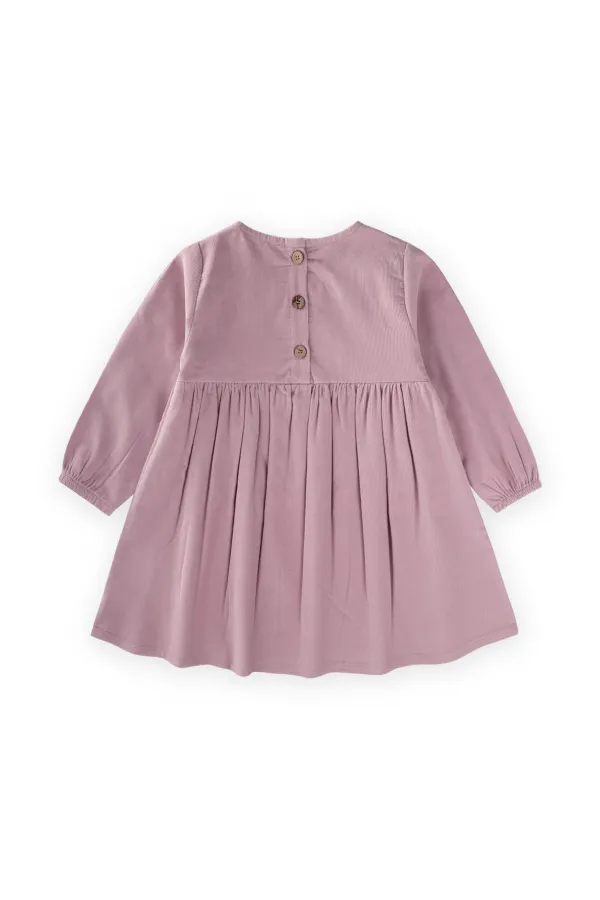 Robe en velours lilas 1-8 ans