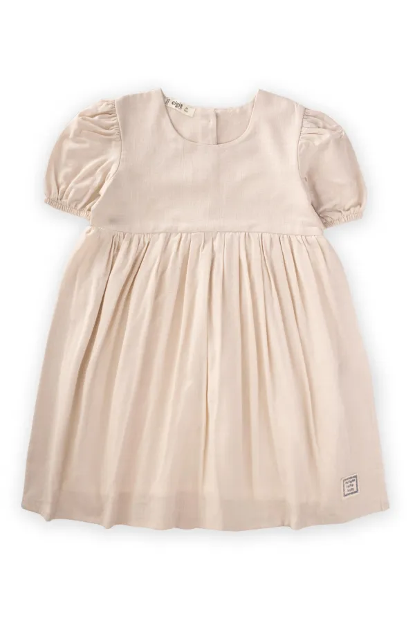 Robe à flammes 2-7 ans écru