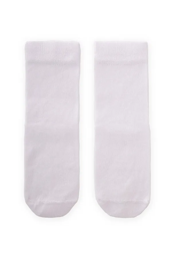 Tabanı ABS li Bambu Çocuk Çorabı Beyaz