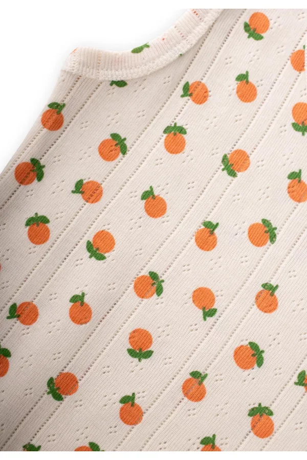 Two-Piece Wide-Strap Tank Top, Ages 2-11, Orange Pattern