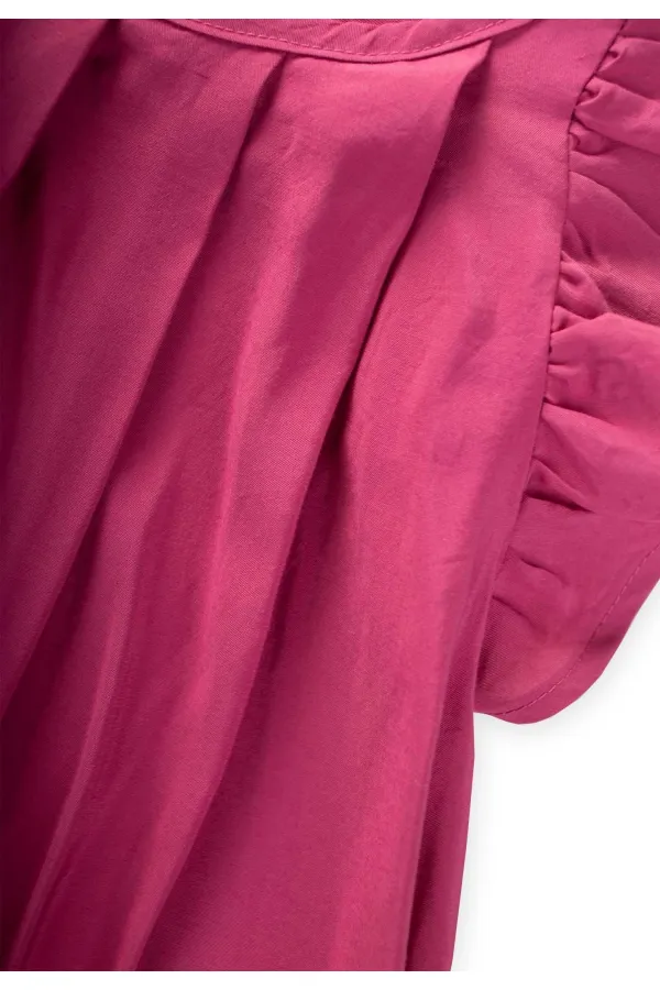 Pilikaşe Bluz 2-8 Yaş Fuşya