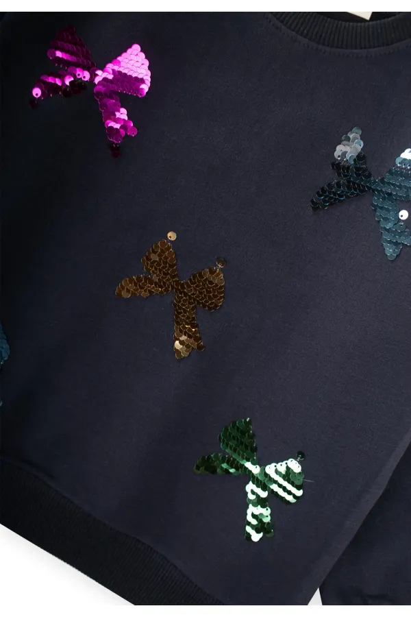Sequined Sweatshirt 2-10 Years Old Anthracite