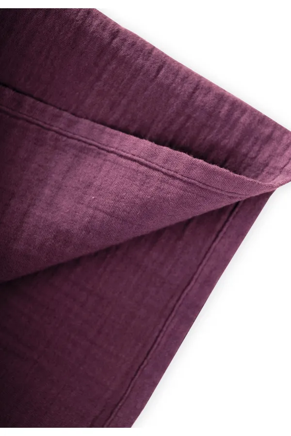 Éponge en mousseline biologique 50x50 cm Prune