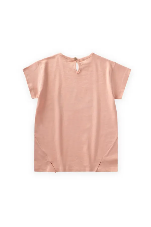 Printed T-Shirt 8-12 Years Old Baby Pink