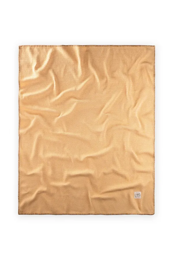 Çoban Dikişli Battaniye 93X100 Cm (+/- 3 Cm ) Hardal Sarı