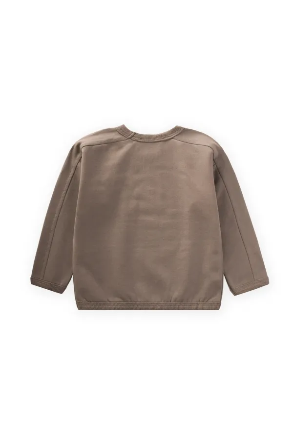 Embroidered Sweatshirt 1-7 Years Old S Mink