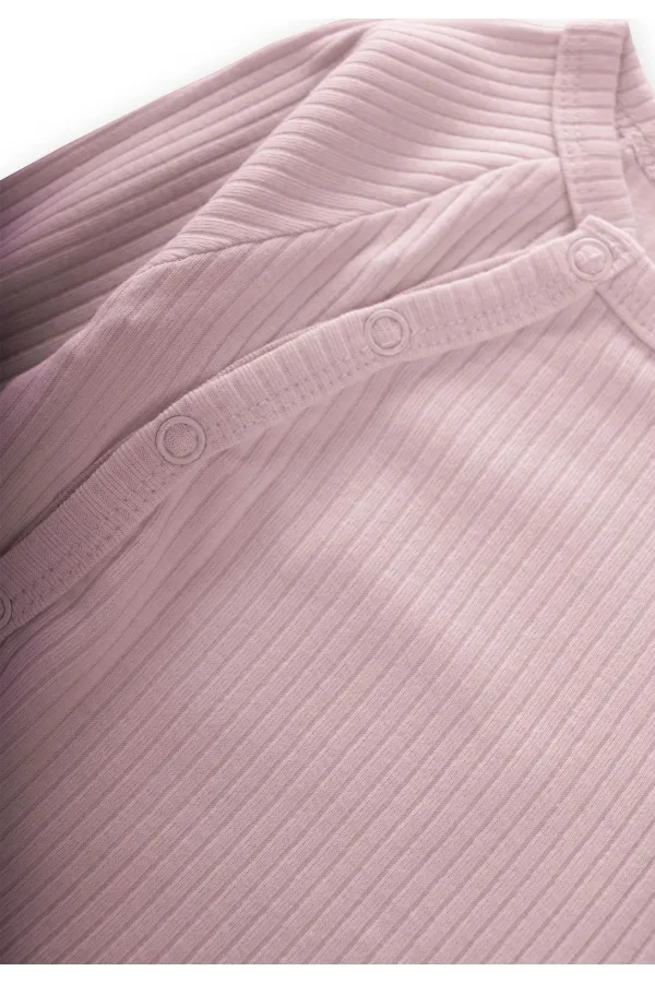 Corduroy Footed Set 0-9 Months Powder Pink