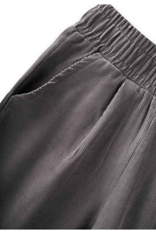 Kadife Pantolon 1-8 Yaş Gri