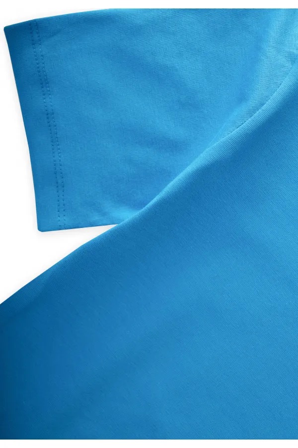 Débardeur deux pièces à manches courtes, 2-9 ans, bleu