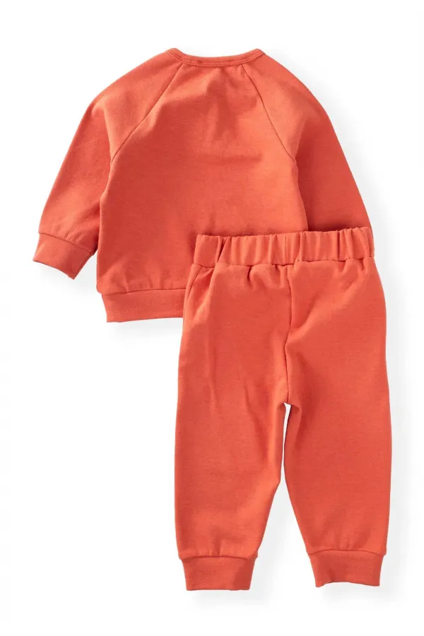 Reglan Kol Patlı Erkek Basıc Takım 1-5 Yaş Kiremit