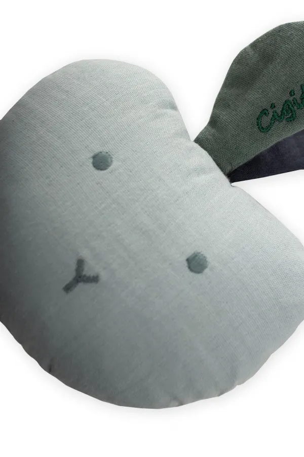 Müslin Çıngıraklı Elma Oyuncak Mint Yeşili