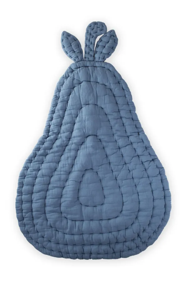 Tapis de jeu poire 80x100cm Bleu indigo