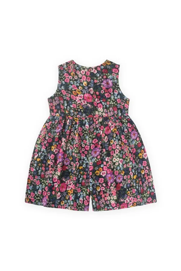 Combinaison en viscose à motifs, 2-8 ans, noire