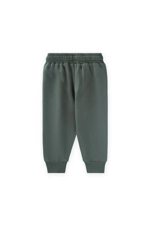 Ensemble de survêtement basique pour enfants de 1 à 5 ans, vert kaki