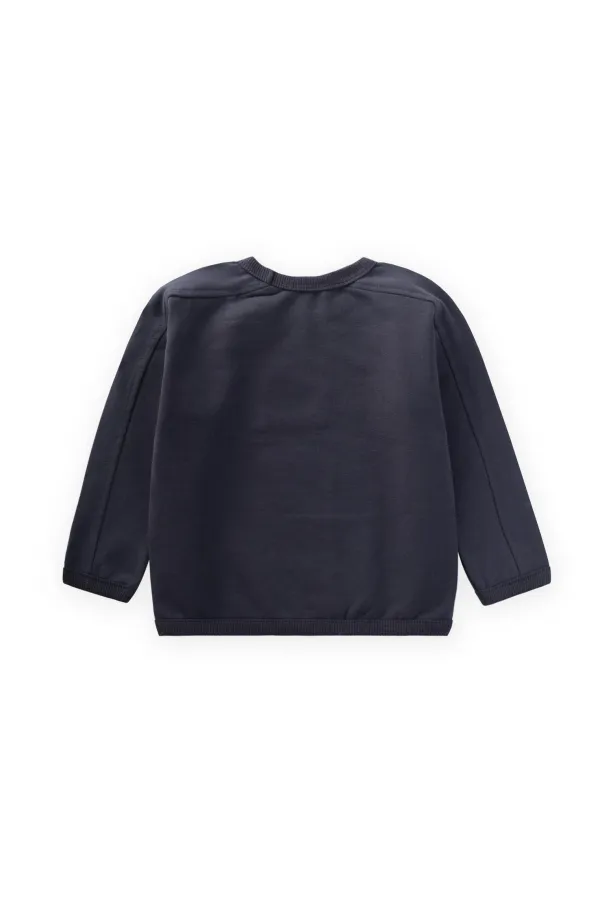 Nakışlı Sweatshirt 1-7 Yaş Antrasit