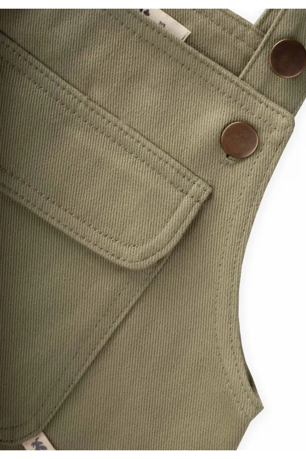 Gabardin Salopet 2-7 Yaş Olive