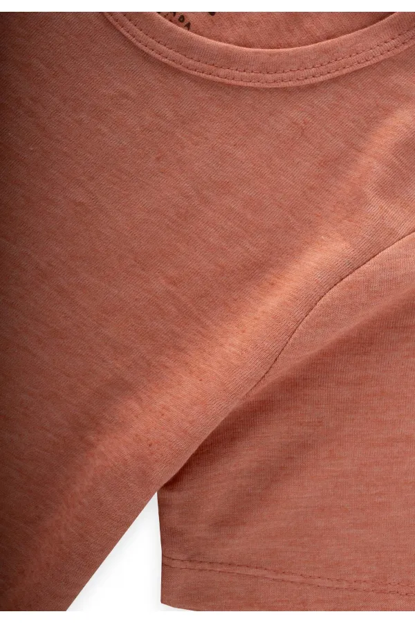 Kısa Kollu Üçlü Erkek Atlet 2-9 Yaş Kiremit