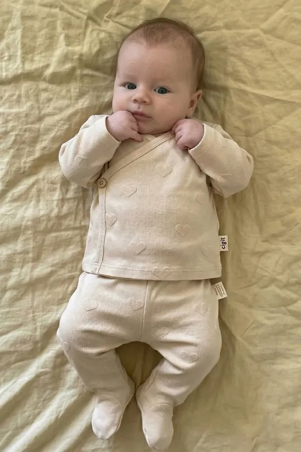 Kruvaze Takım 0-6 Ay Bej