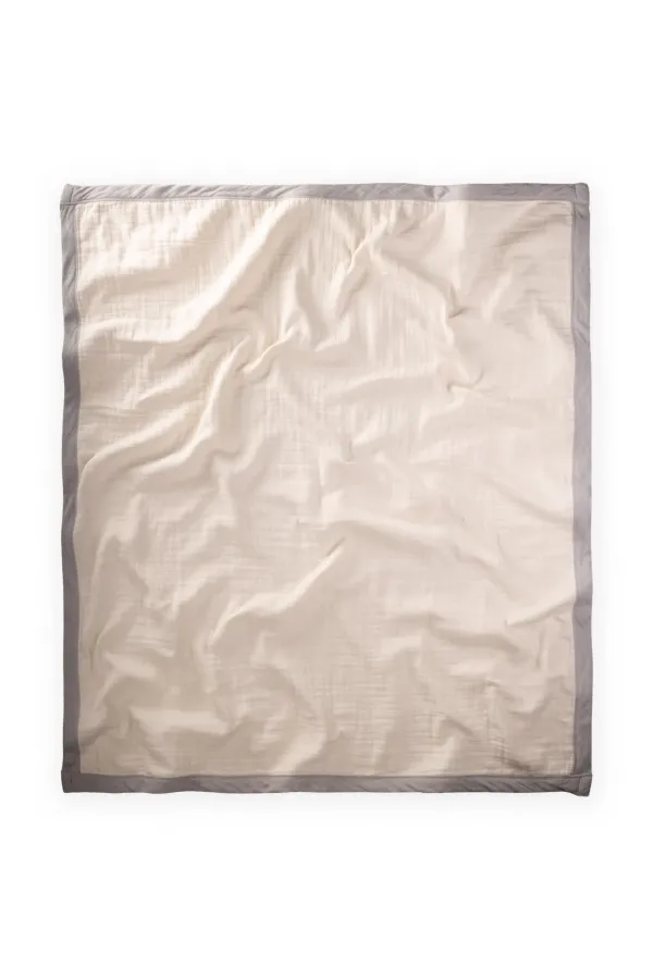 Thick Double Layer Raw Blanket 85X90 Cm Raw Gray