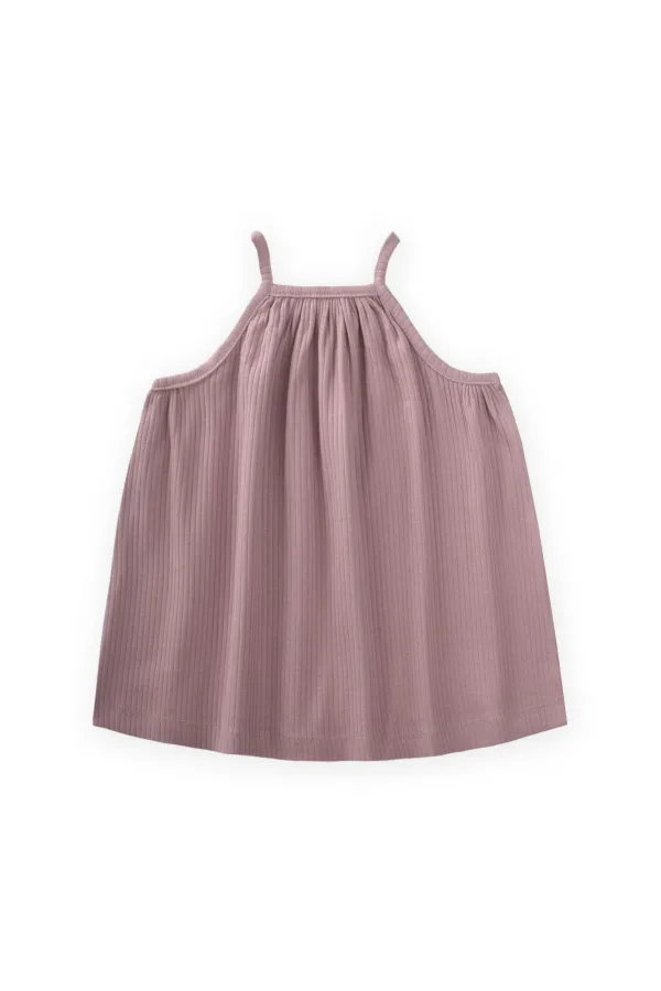 Robe à bretelles couleur cuivre 1-7 ans