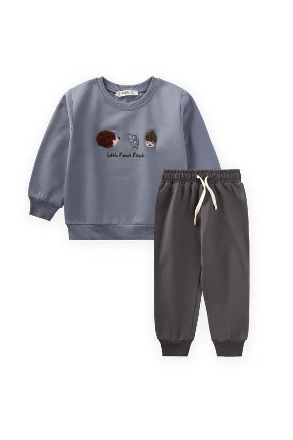 Sweatshirt Set for 1-5 Years Old Mint Green