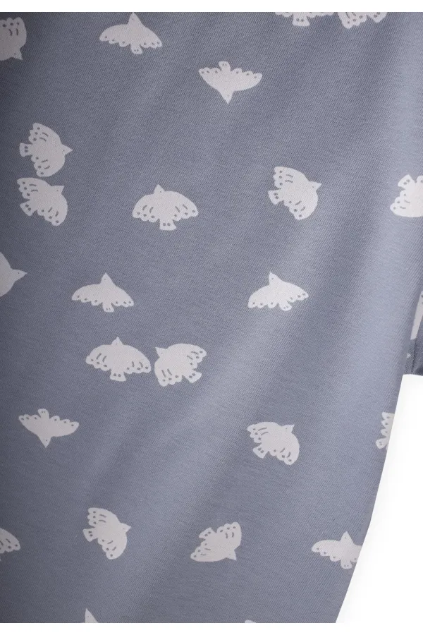 Taytlı T-Shirt Takım 1-7 Yaş Mavi