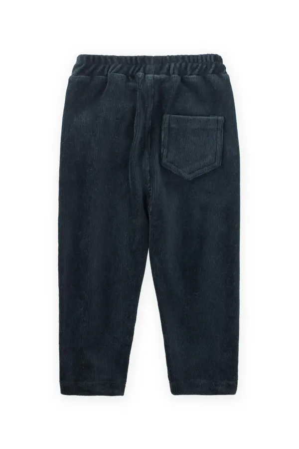 Fitilli Kadife Pantolon 1-8 Yaş Lacivert