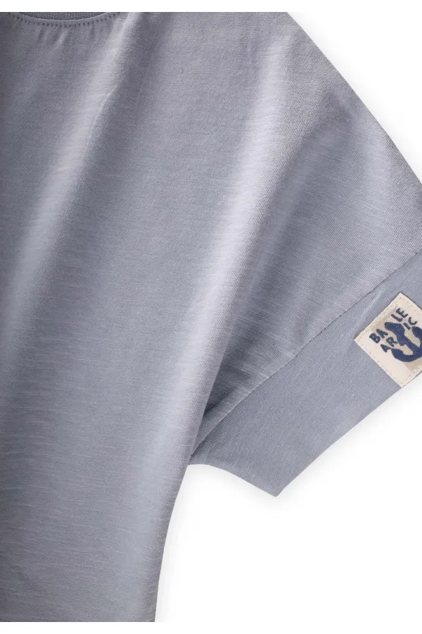 T-shirt pour enfants de 2 à 12 ans, bleu pastel