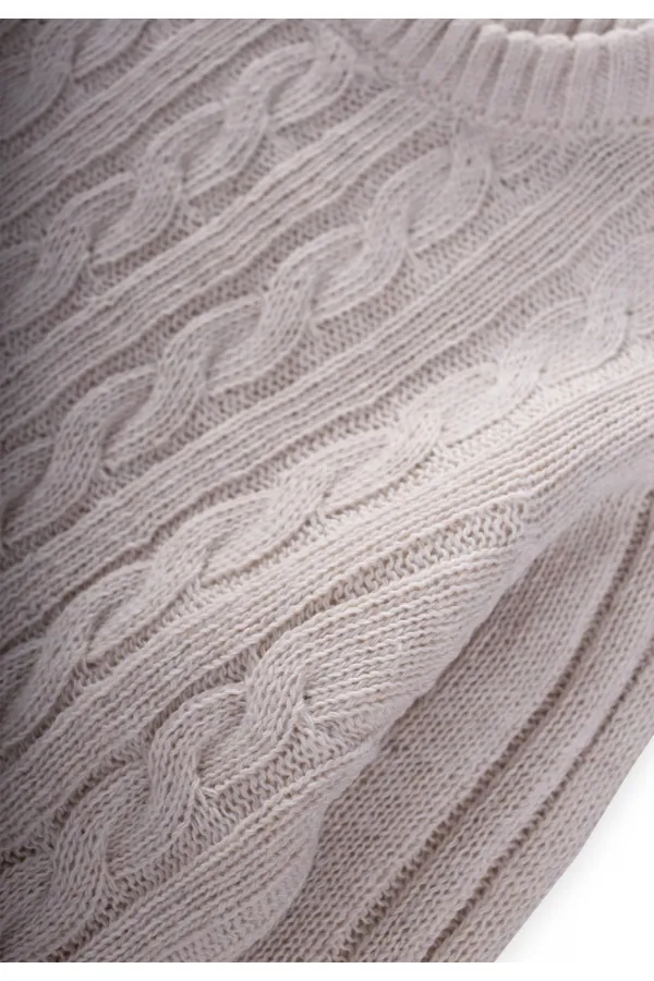 Pull en maille pour cheveux, 1-8 ans, pierre