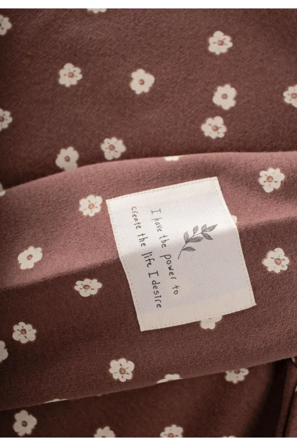 Kadife Taytlı Sweatshirt Takım 2-10 Yaş A Kahve