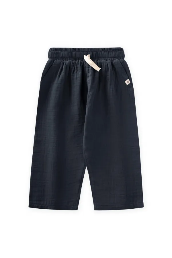 Müslin Pantolon 1-10 Yaş Siyah