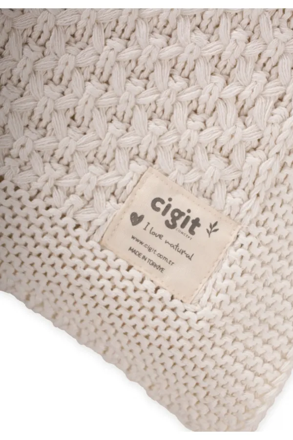 Piti Piti Triko Battaniye 80X100 Cm Naturel