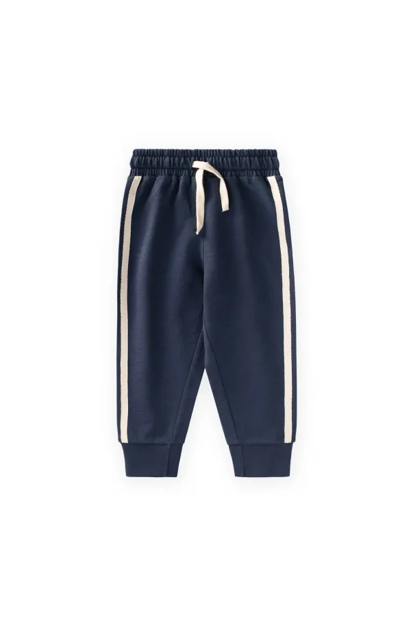 Şerit Detaylı Eşofman 1-10 Yaş Lacivert