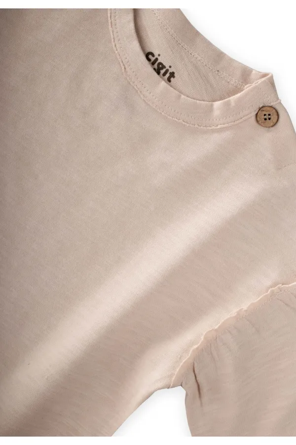 Ensemble de t-shirts à manches longues, 2-7 ans, blanc cassé