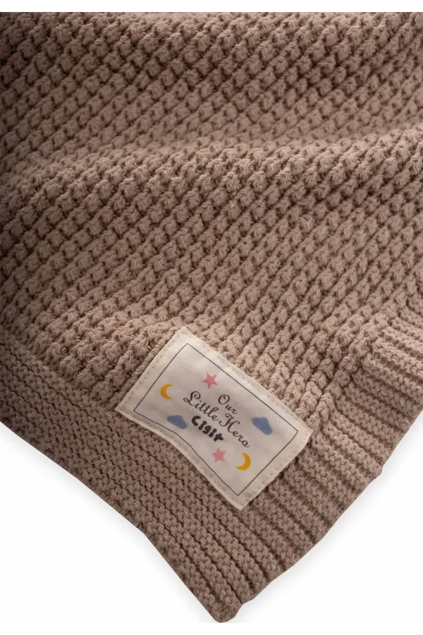 Selanik Triko Battaniye 80X100 (+/-5 Cm ) Bej