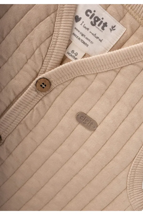 Quilted Vest 0-4 Years Beige