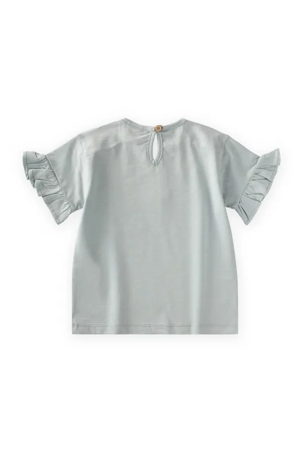 Appliquéd T-Shirt, Ages 2-8, Mint Green