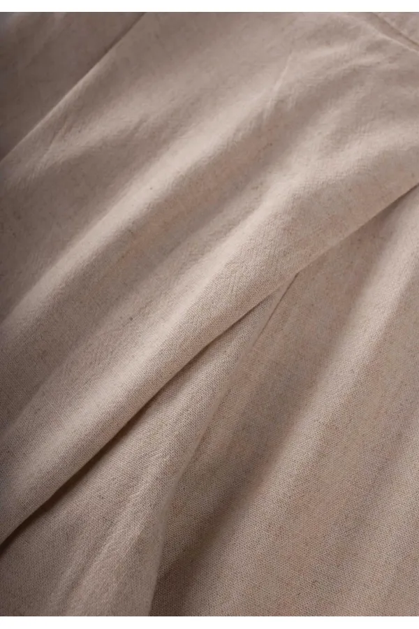 Çapraz Pileli Keten Pantolon 2-7 Yaş Naturel