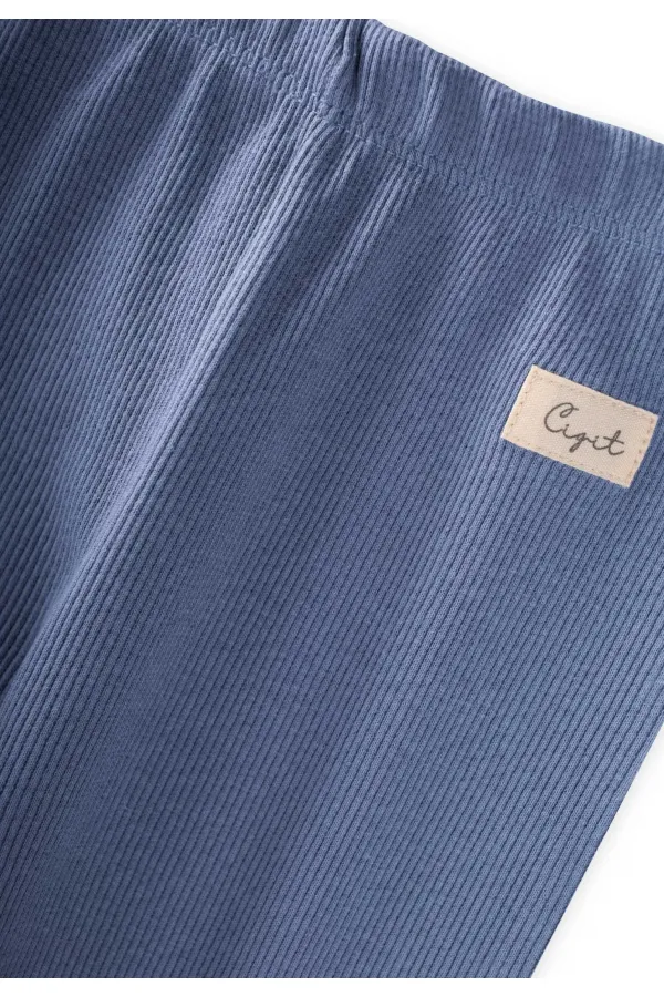 Tayt Pantolon 1-5 Yaş İndigo Mavi