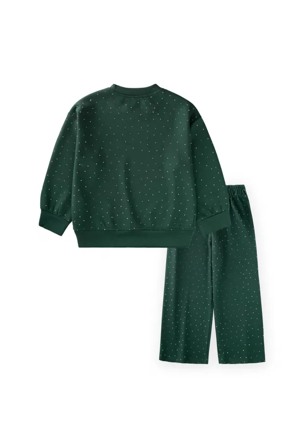 Complete Modal Set with Rhinestones, Ages 3-8, Green