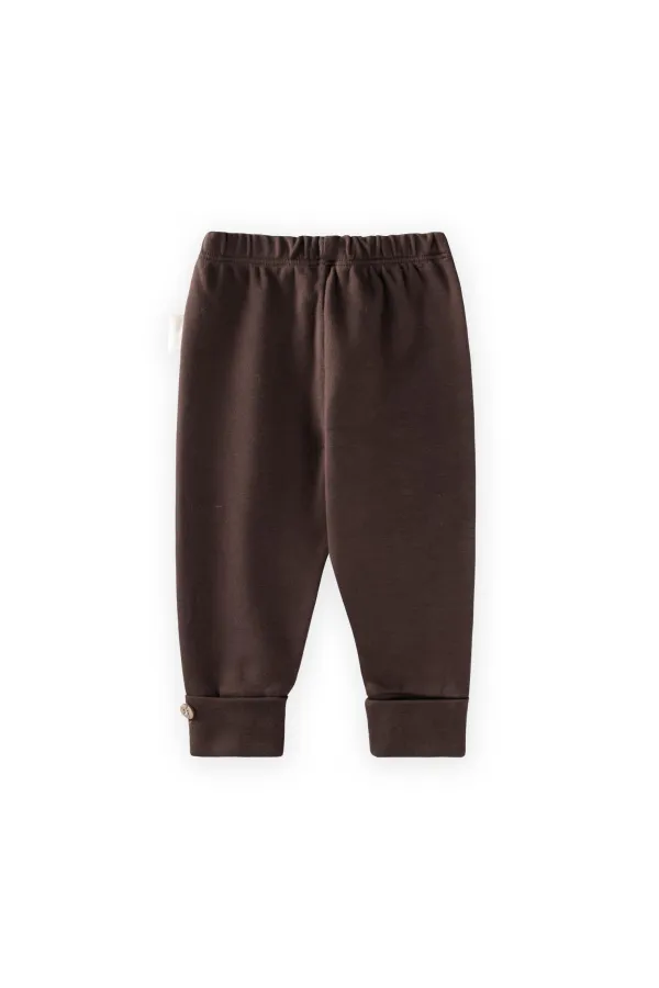 Uzayabilen Tayt Pantolon 0-3 Yaş Kahverengi